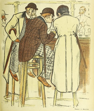 At the Bar, from Gil Blas Illustre, published 1899 by Théophile Alexandre Steinlen
